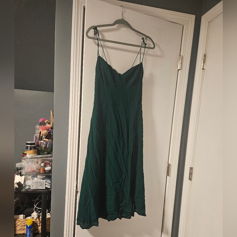 Reformation Juliette Womens Green Dress Size 12